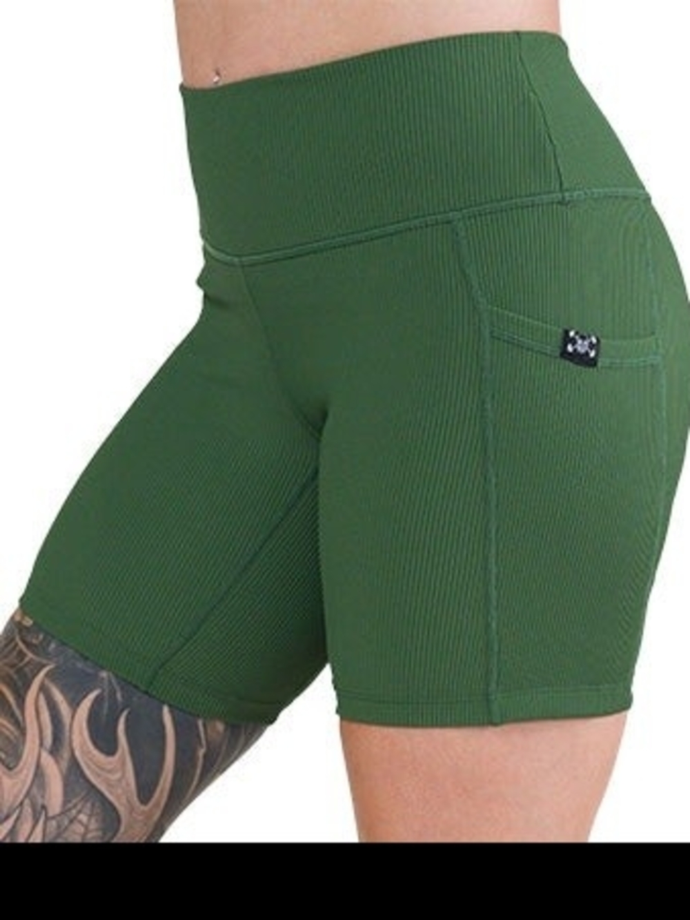 Constantly Varied Gear Hunter Green Ribbed Workout Shorts